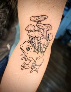 Frog on my own arm
