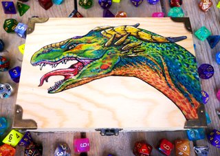 Emerald Dragon top of box
