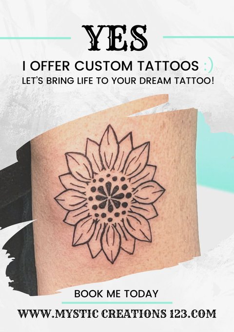 Yes I offer custom tattoos