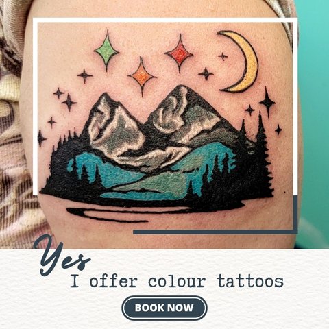 Yes I offer colour tattoos